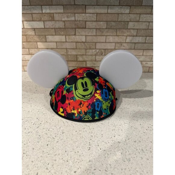 Disney Theme Parks Souvenir Mickey Mouse Ears Hat Multicolored Light Up Ears - Picture 2 of 3